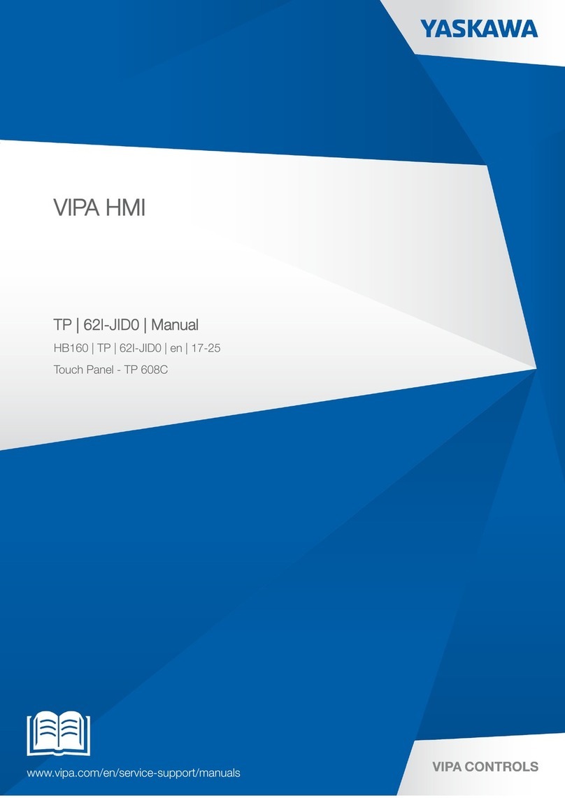 YASKAWA VIPA HMI TP 608C manual