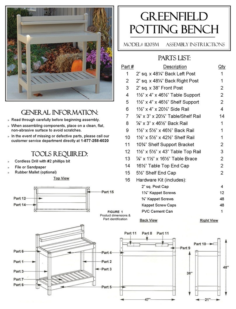 Dura Trel Greenfield 11203M User manual