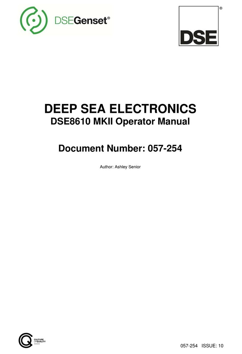 DEEP SEA ELECTRONICS DSE8610 MKII Operator's manual