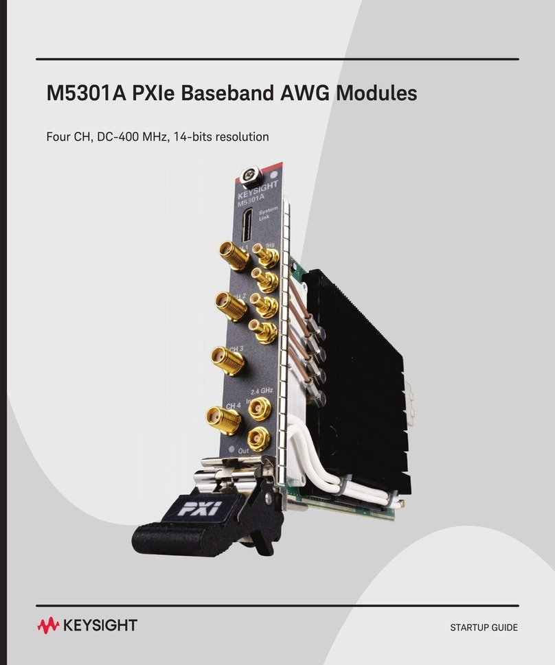 Keysight M5301A Startup guide