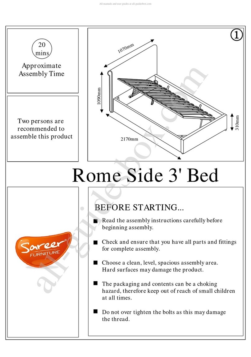 Sareer Rome Side 3' Bed manual