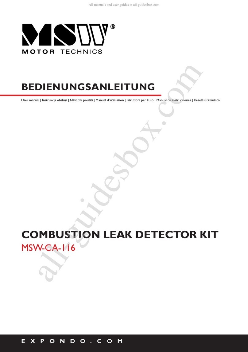 MSW MSW-CA-116 user manual