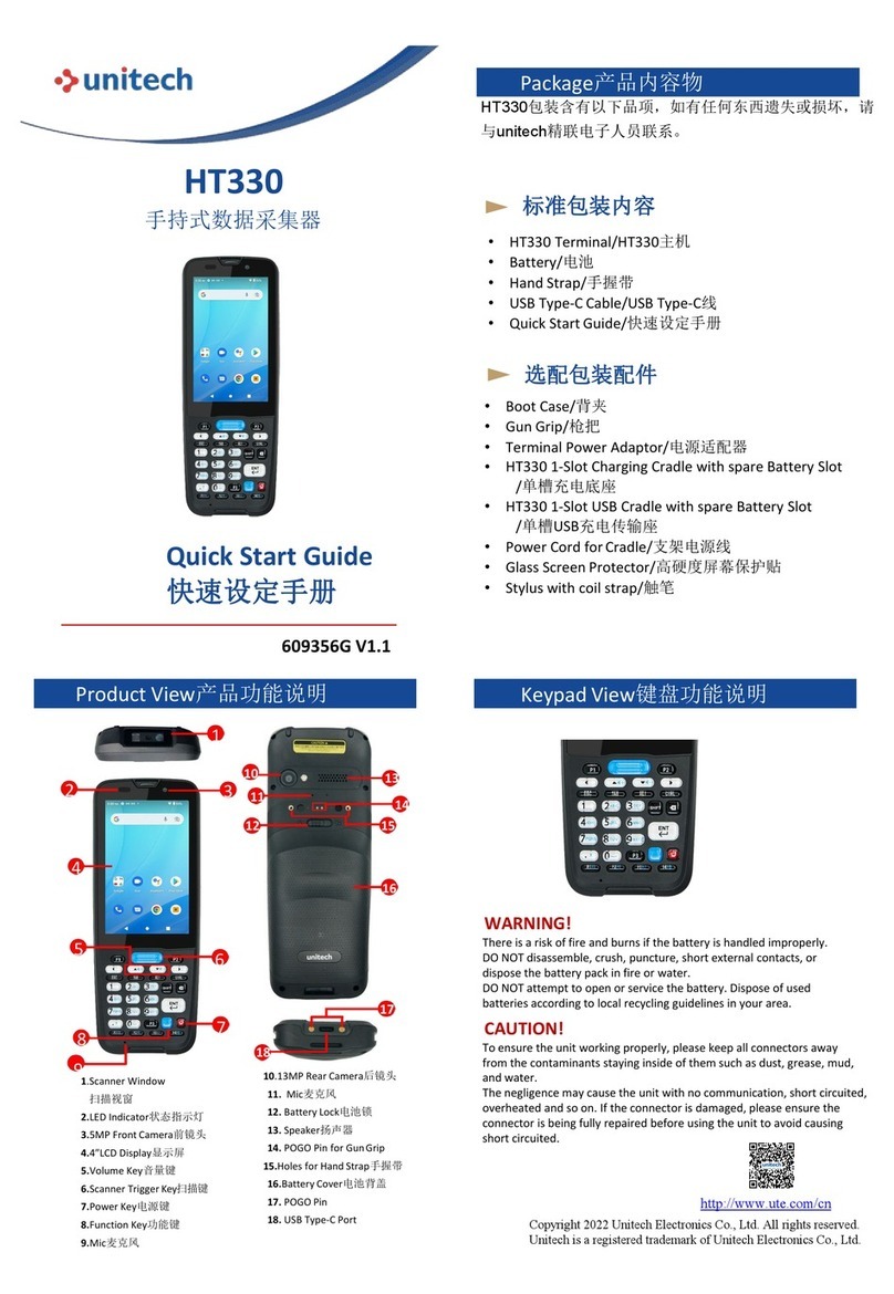 Unitech HT330 User manual