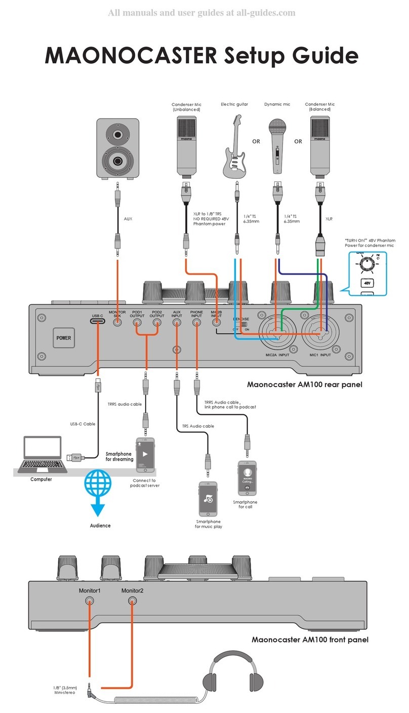 Maono Maonocaster AM100 Setup guide