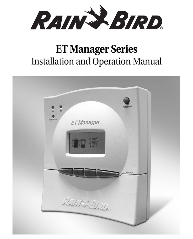 Rain Bird ET Manager Series Installation and operation manual