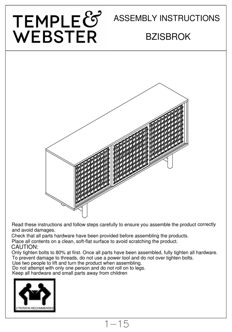 TEMPLE & WEBSTER BZISBROK Assembly instructions