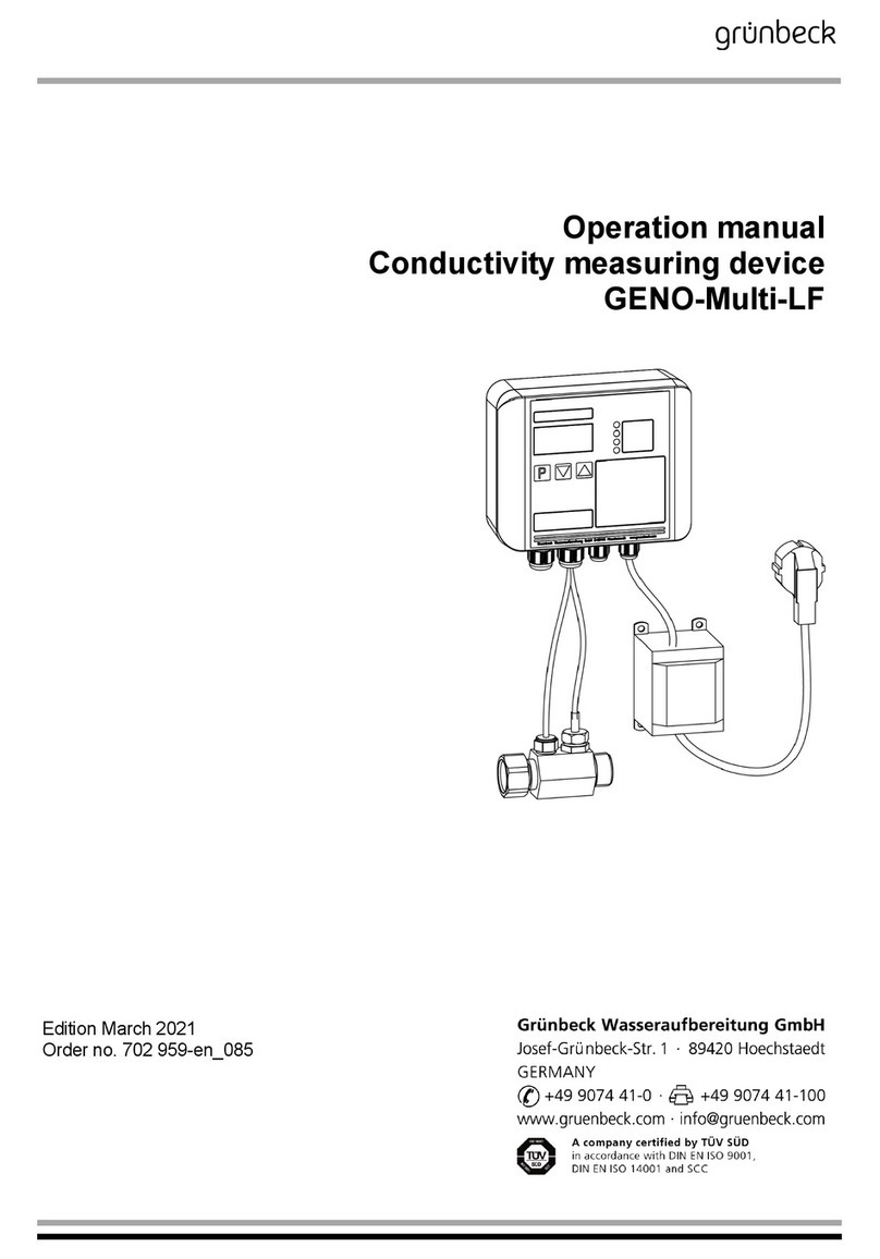Grunbeck GENO-Multi-LF User manual