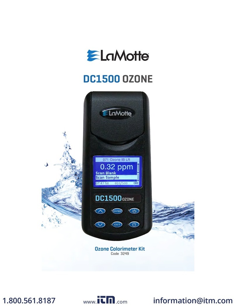 LaMotte DC1500 CHLORINE User manual