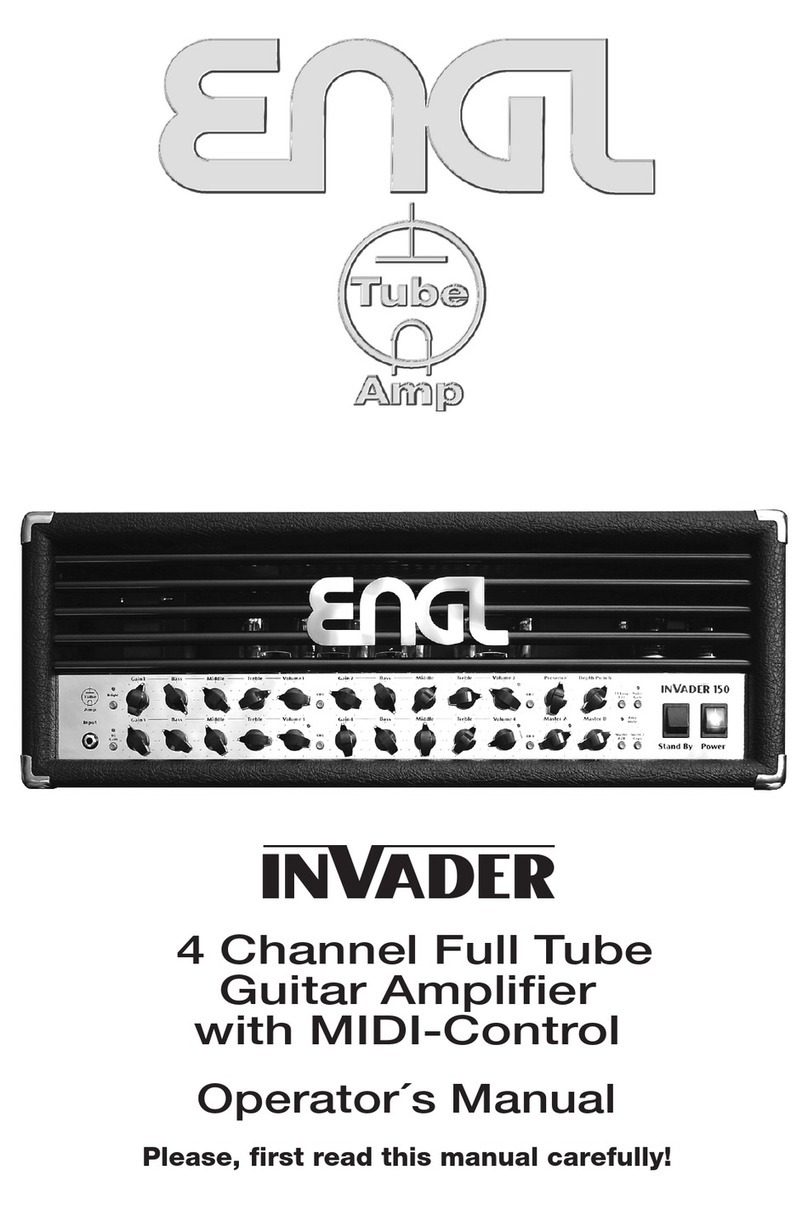 Engl INVADER 100 Operator's manual