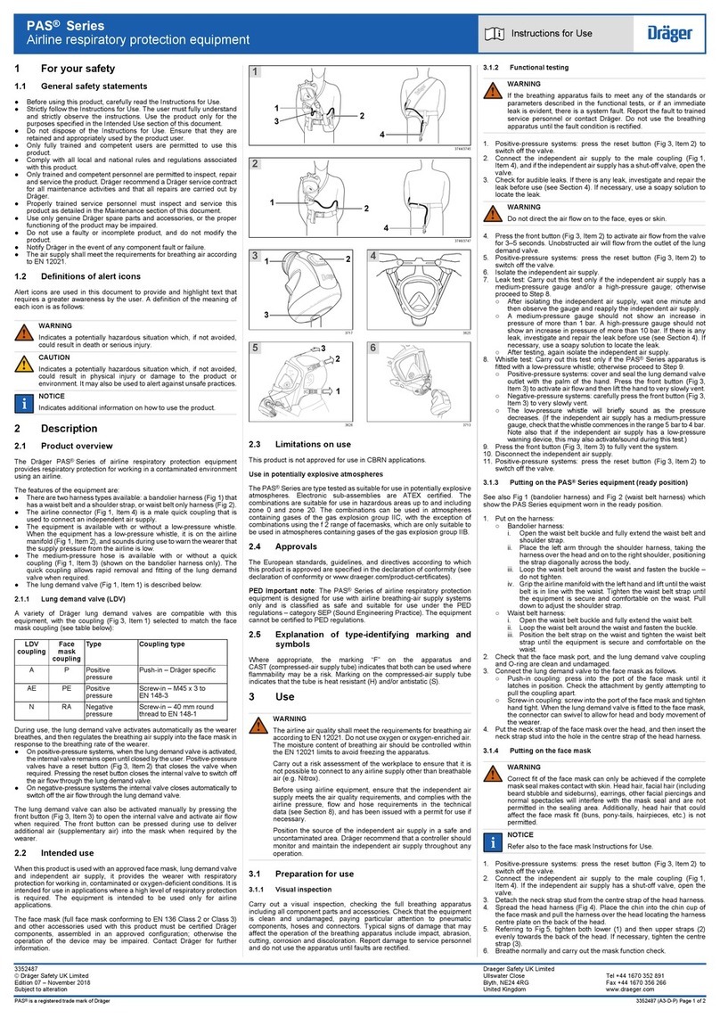 Dräger PAS Series Instructions for use