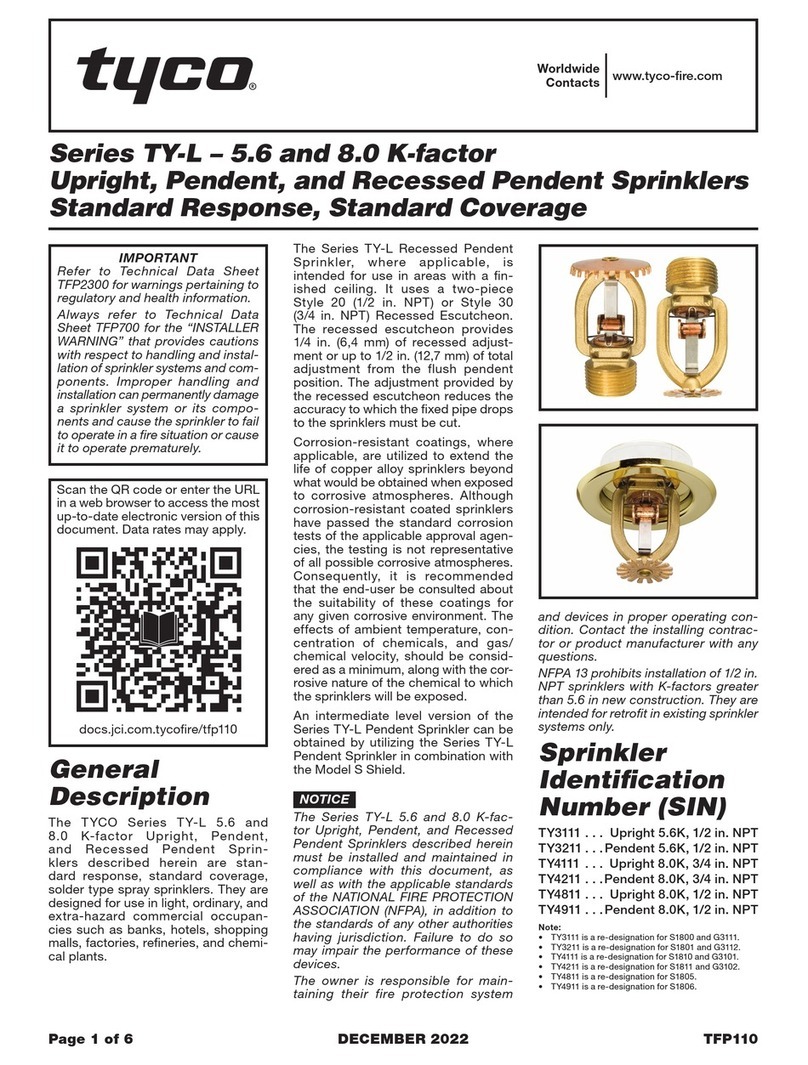 Tyco TY-L Series User manual