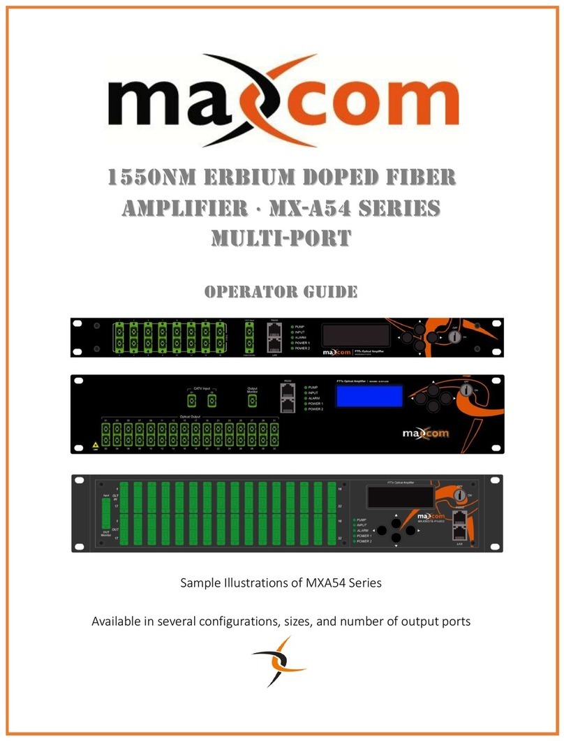 Maxcom MX-A54 Series Operator's guide