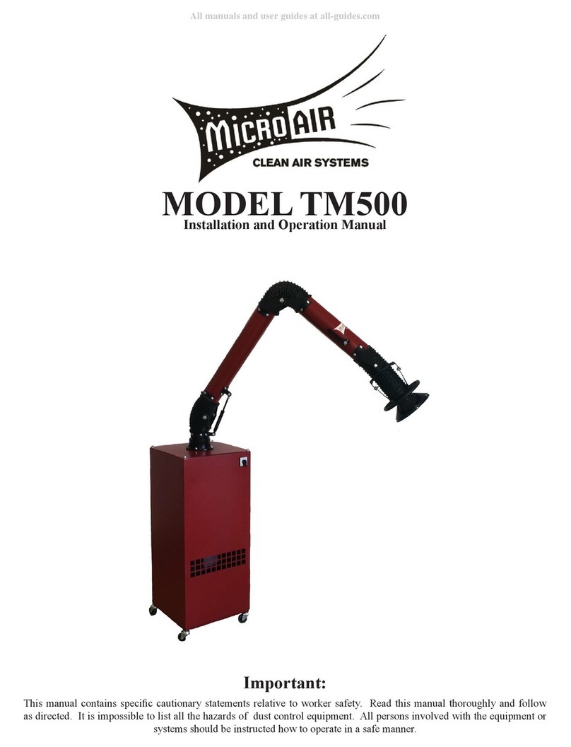 MICRO-AIR TM500 User manual