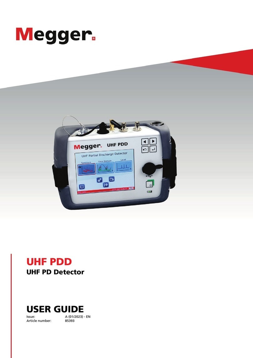Megger UHF PDD User manual