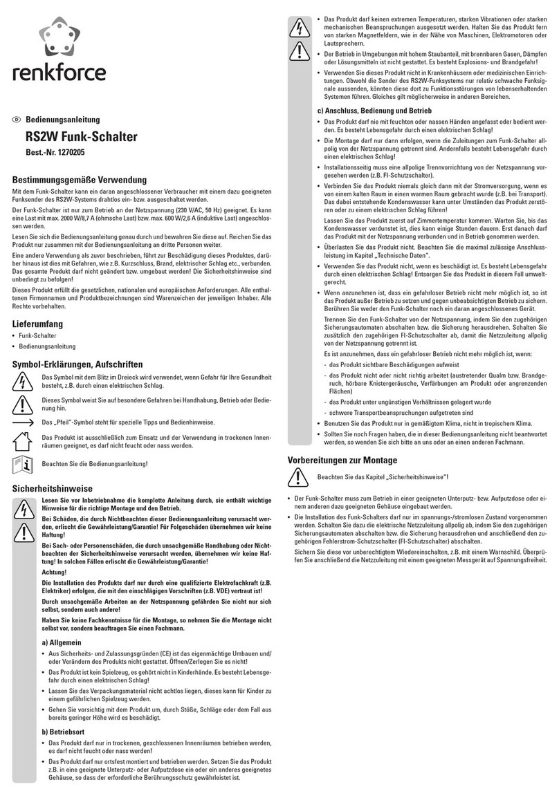 Renkforce RS2W User manual