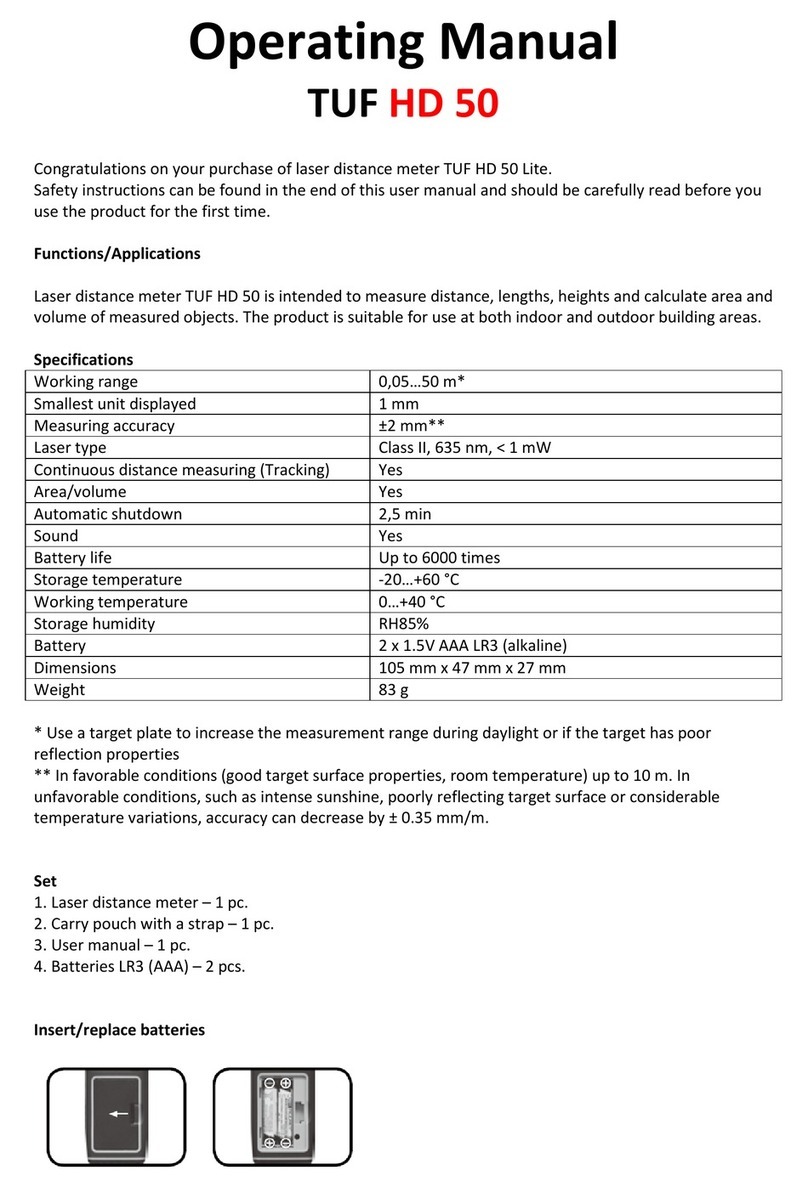 TUF HD 50 operating manual