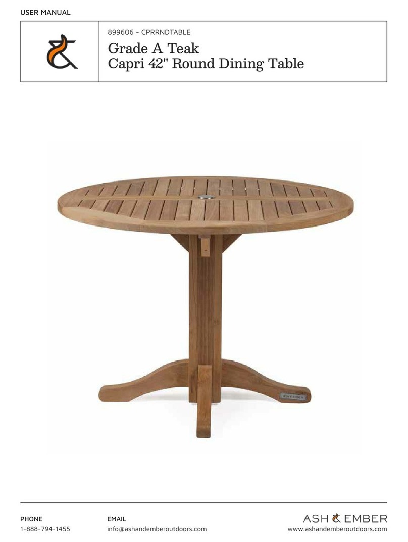ASH & EMBER Capri CPRRNDTABLE user manual