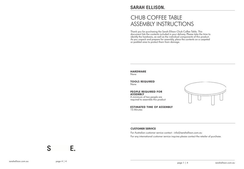 SARAH ELLISON CHUB User manual SARAH ELLISON CHUB User manual