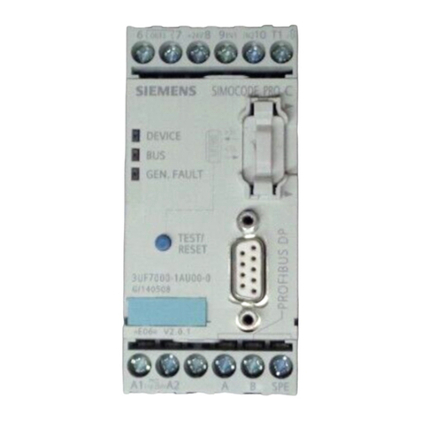 Siemens SIMOCODE pro 3UF70 0-1A 00-0 Series User manual