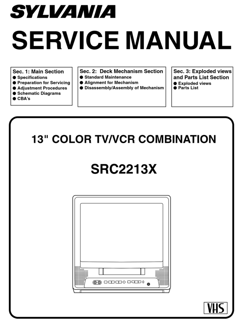 Sylvania SRC2213X Service manual