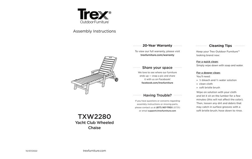TREX Yacht Club TXW2280 Assembly instructions