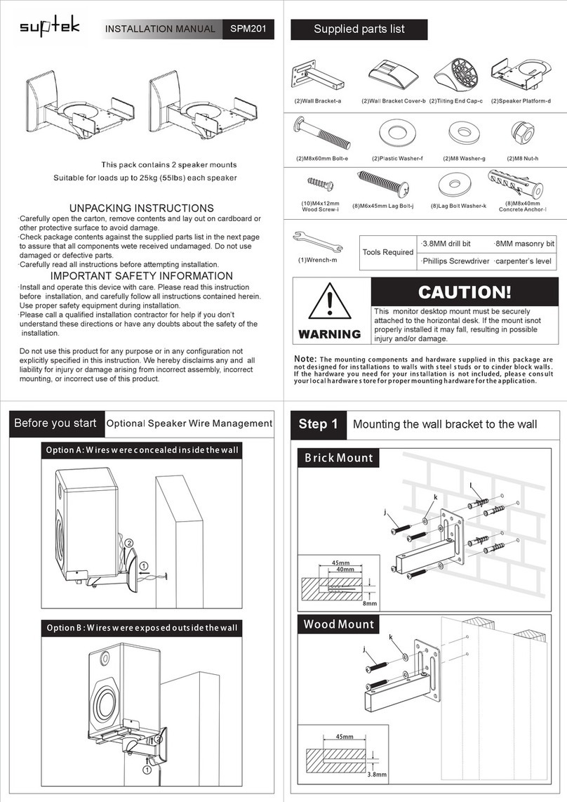 Suptek SPM201 installation manual