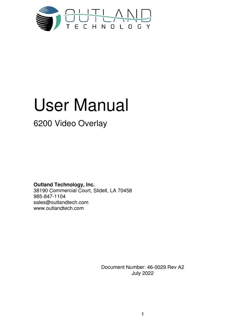 Outland Technology 6200 User manual