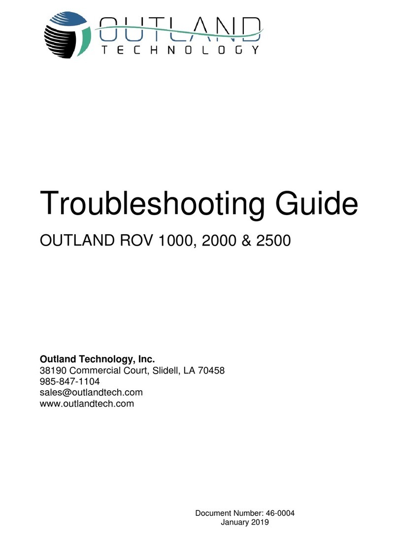 Outland Technology ROV 1000 User manual