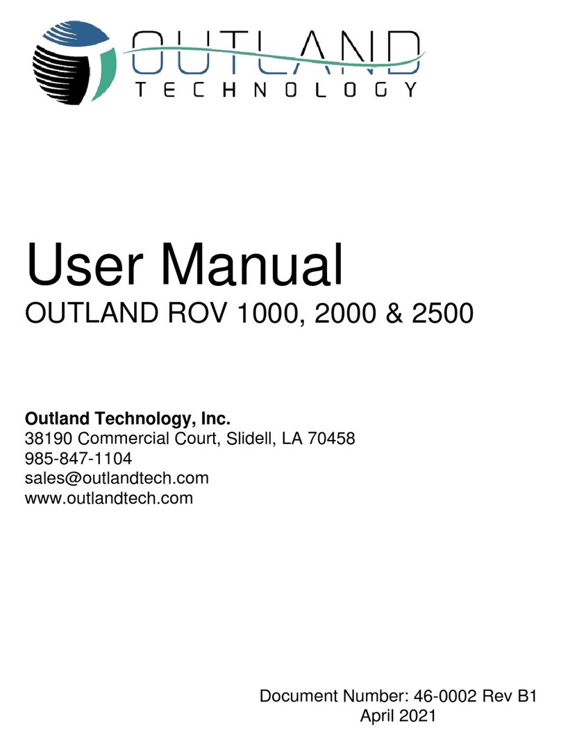 Outland Technology ROV 1000 User manual