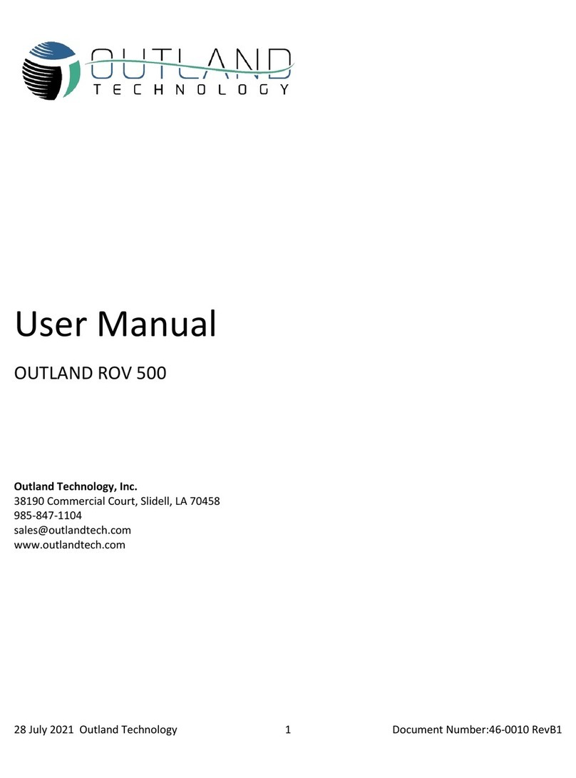 Outland Technology ROV 500 User manual