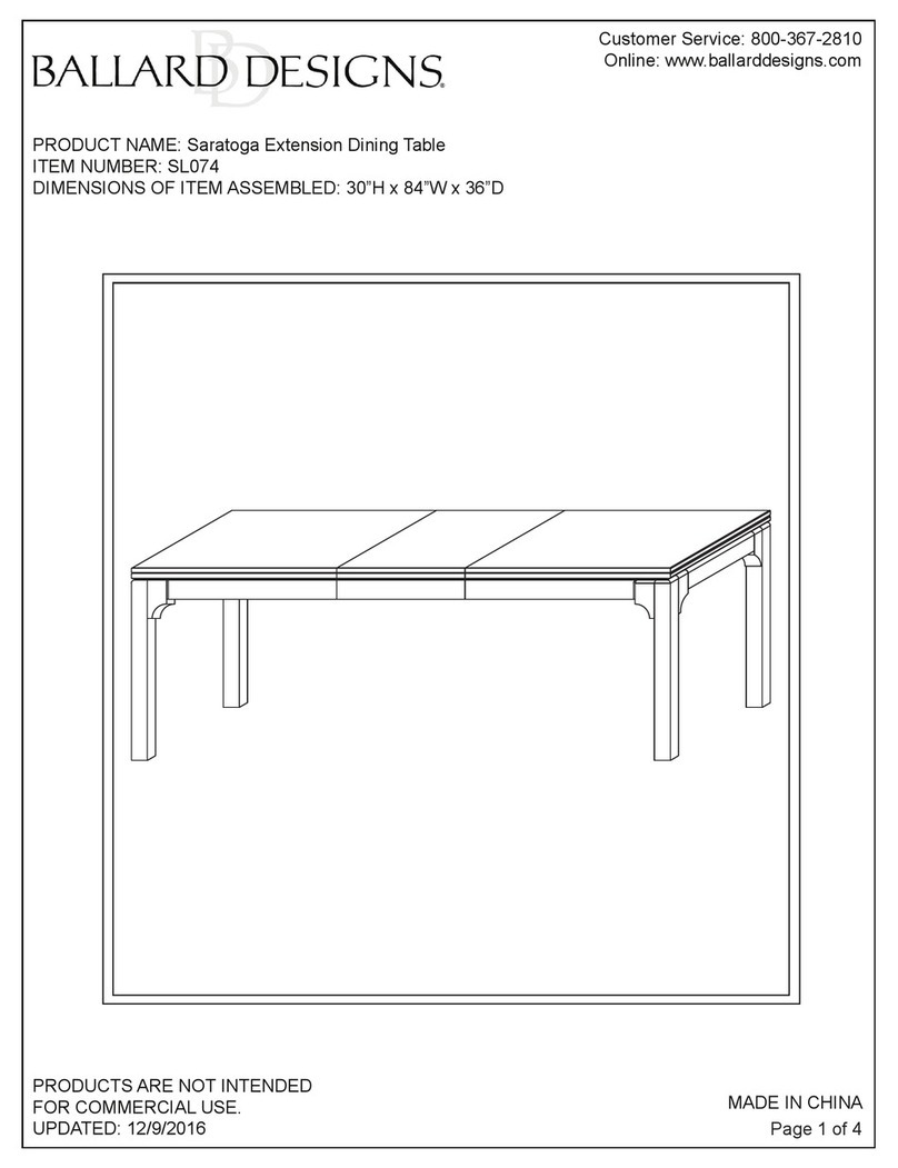 Ballard Designs Saratoga SL074 manual