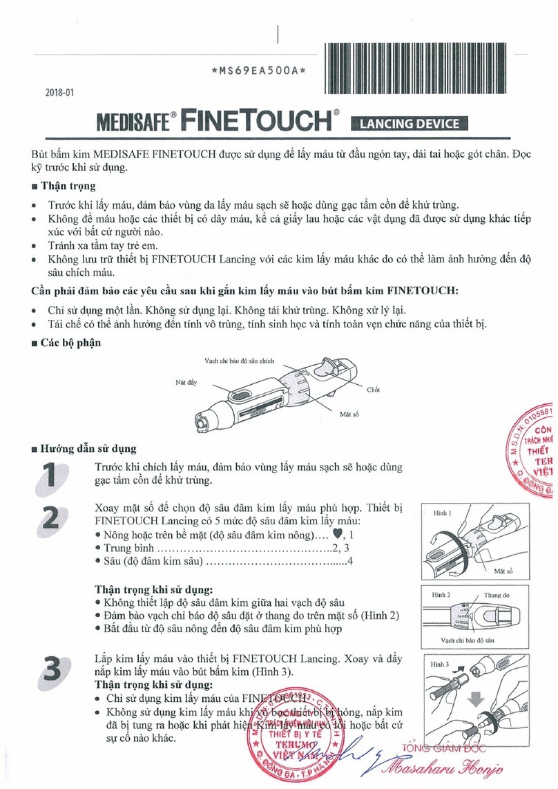 Terumo MEDISAFE FINETOUCH manual