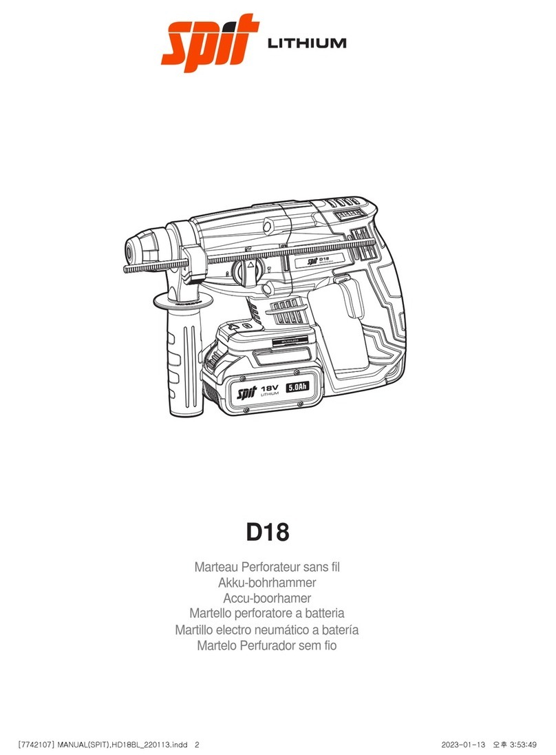SPIT D18 LITHIUM manual