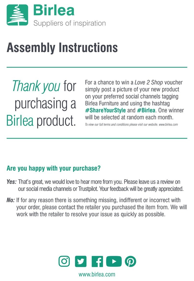 Birlea OXFORD Assembly instructions