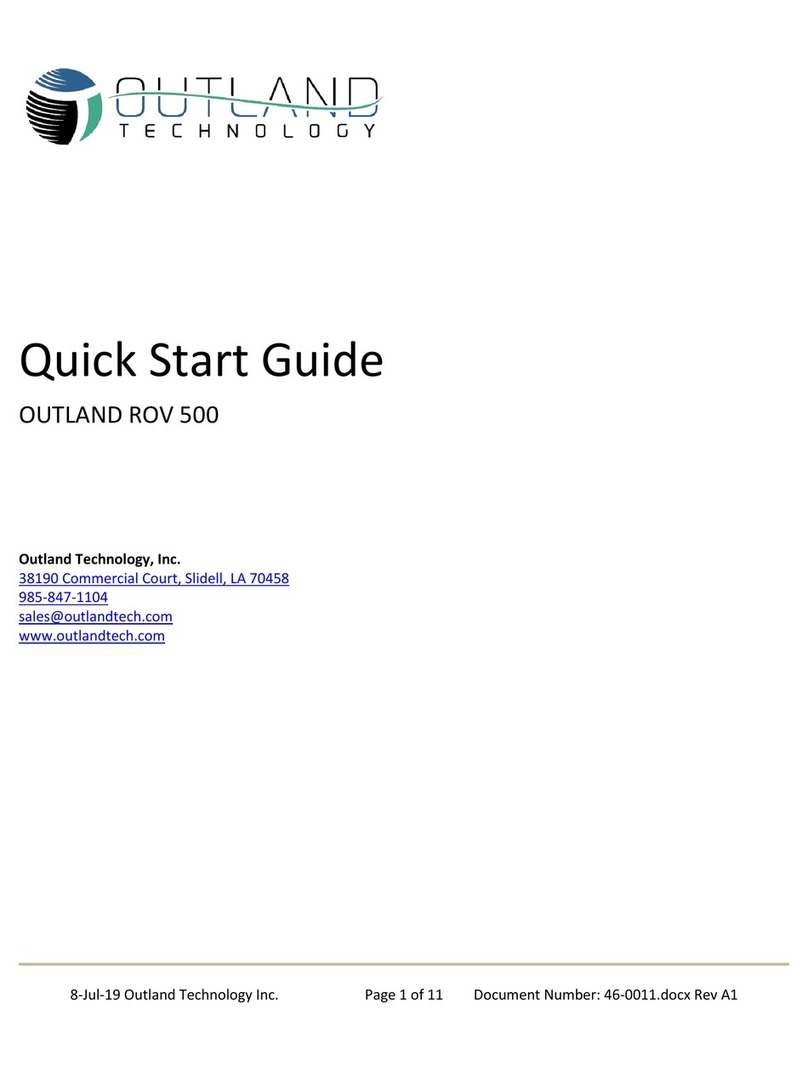 Outland Technology ROV 500 User manual