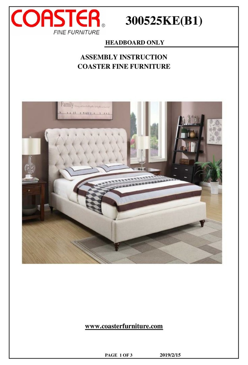 Coaster 300525KE User manual Coaster 300525KE User manual