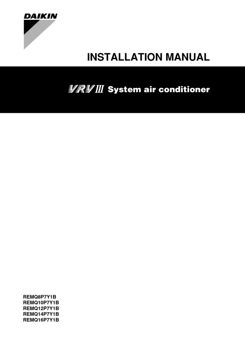 Daikin VRV III REMQ8P7Y1B installation manual