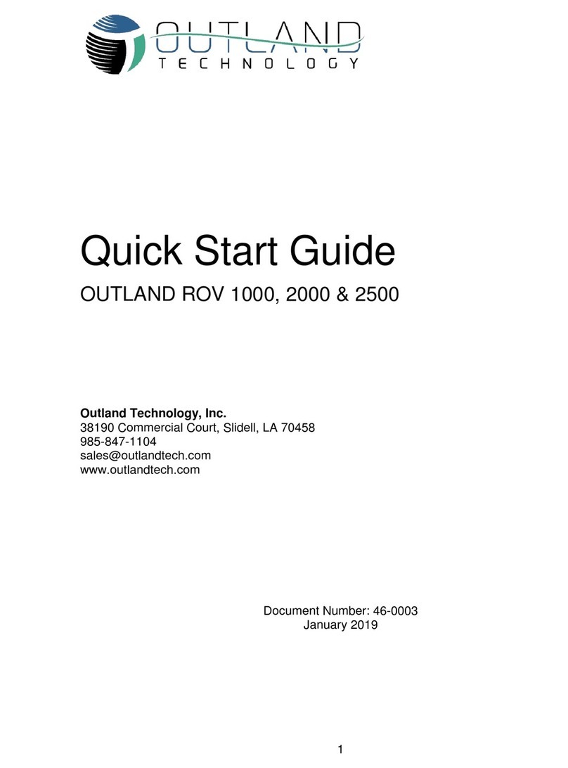 Outland Technology ROV 1000 quick start guide