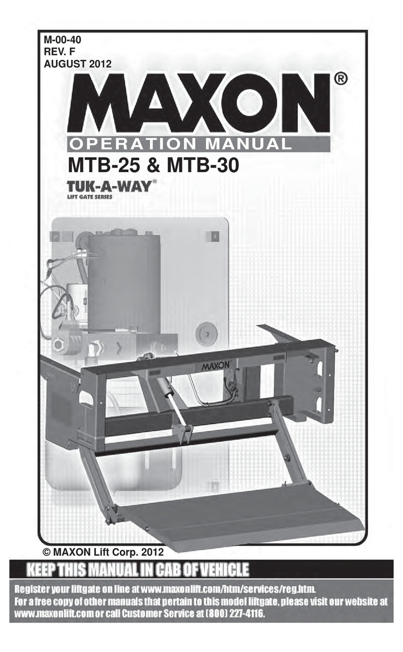 Maxon TUK-A-WAY MTB-25 User manual