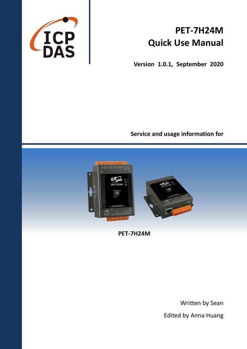 ICP DAS USA PET-7H24M Operator's manual ICP DAS USA PET-7H24M Operator's manual