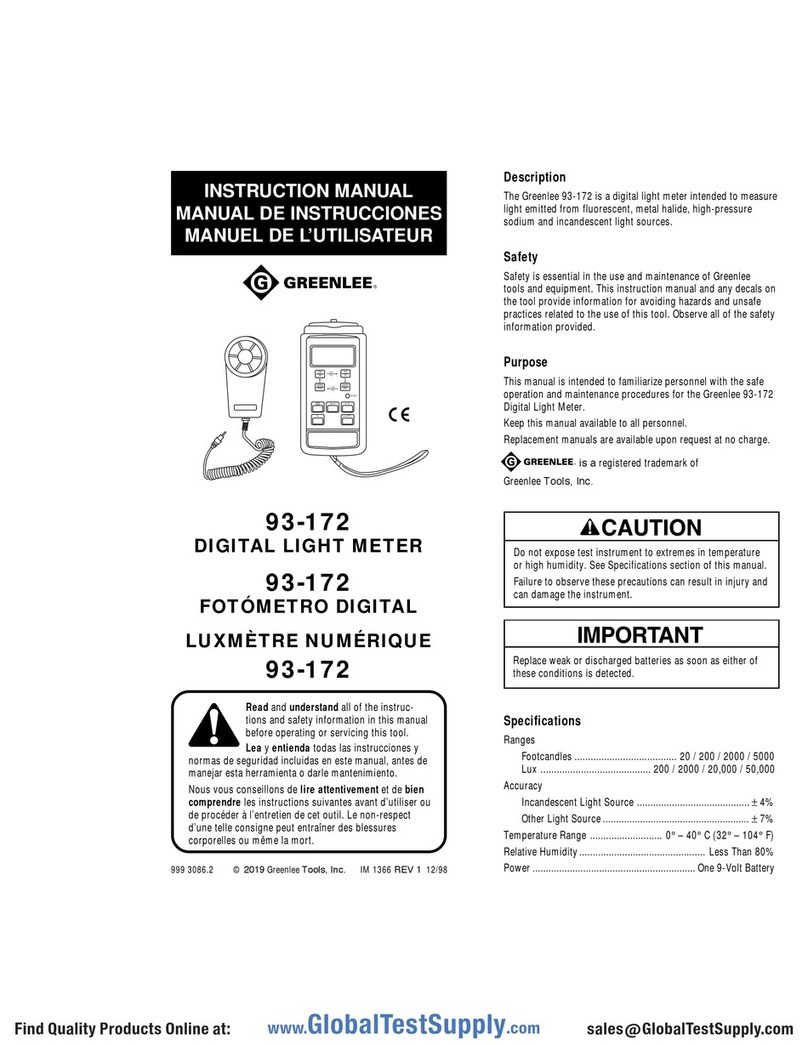 Greenlee 93-172 instruction manual