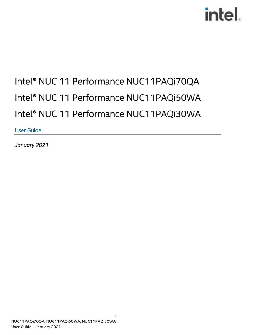 Intel NUC11PAQi70QA User manual Intel NUC11PAQi70QA User manual