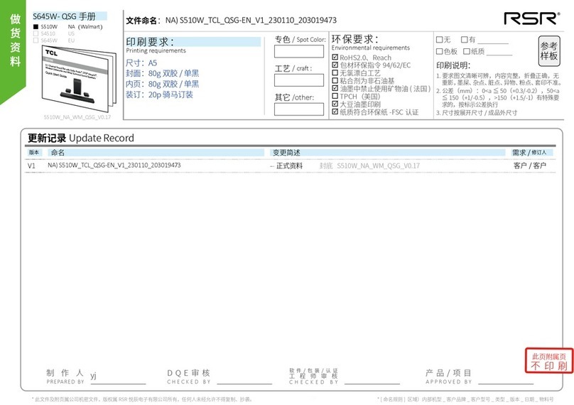 TCL S510W User manual