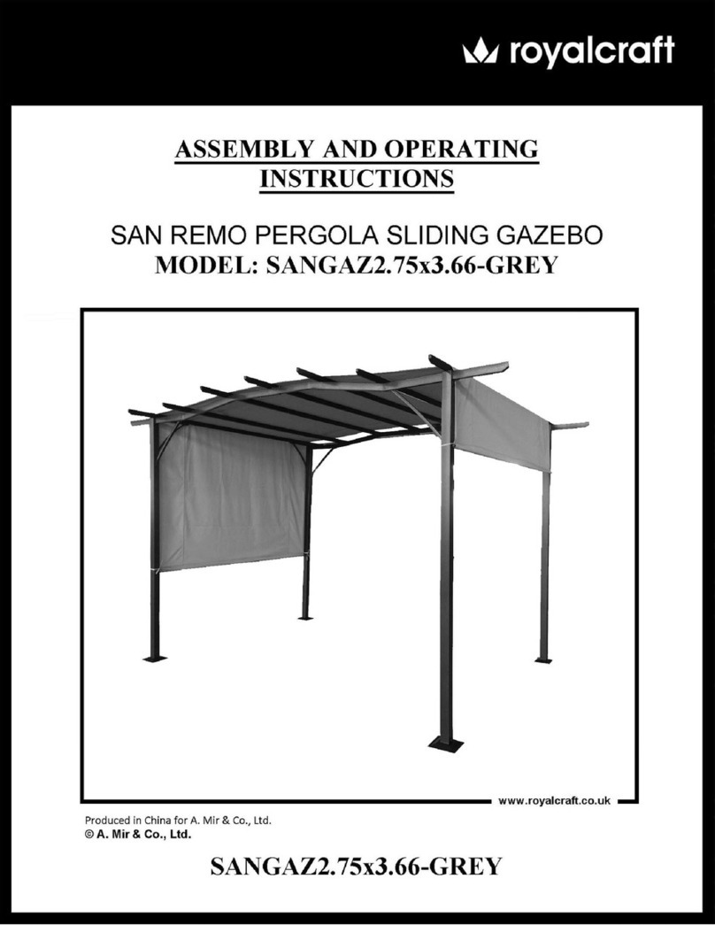 Royalcraft SAN REMO SANGAZ2 Assembly and operating instructions