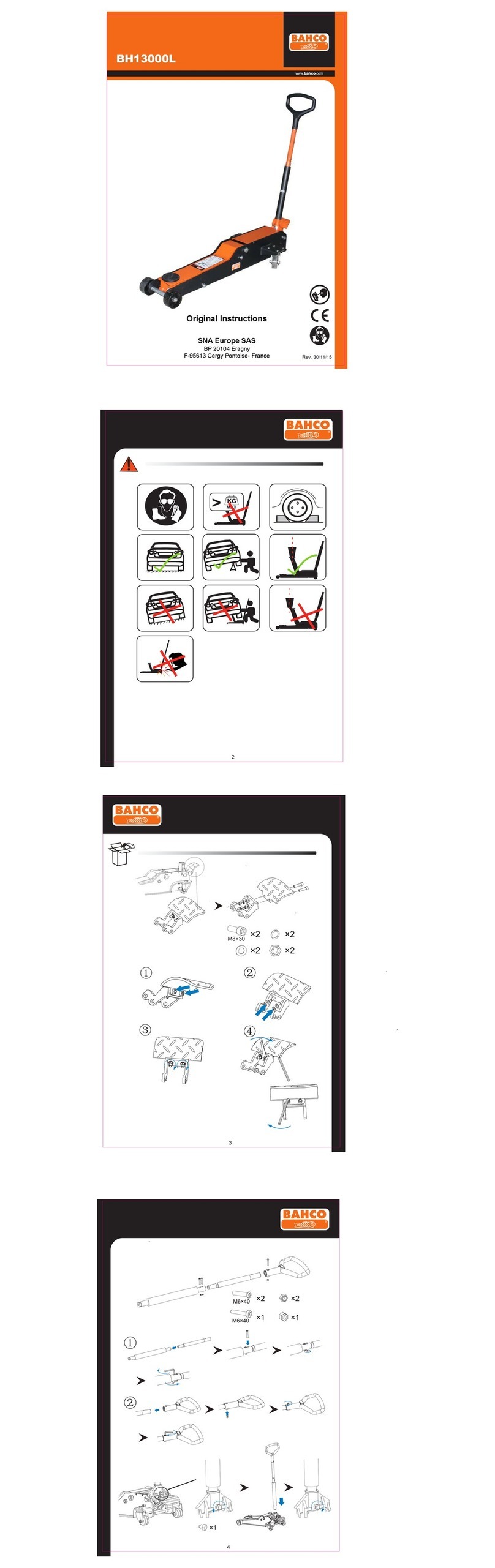 Bahco BH13000L User manual