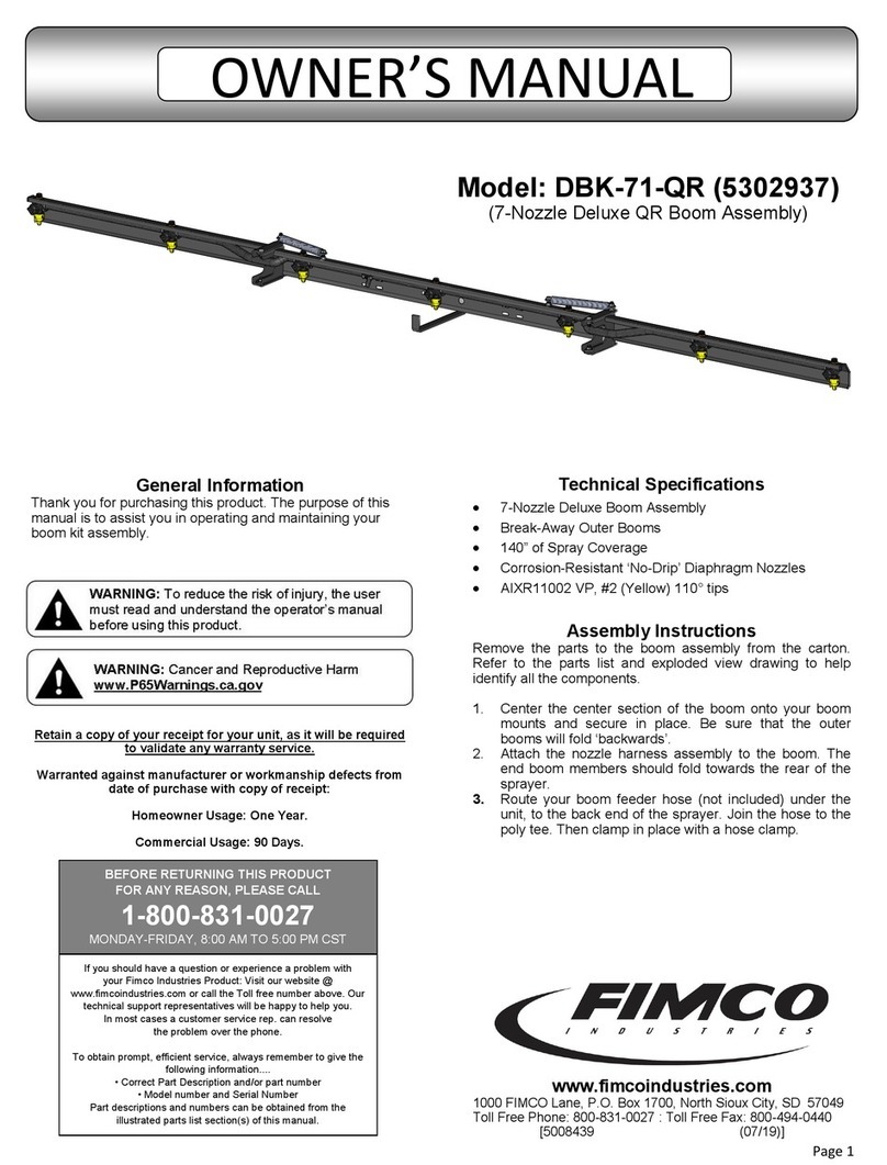 Fimco DBK-71-QR owner's manual
