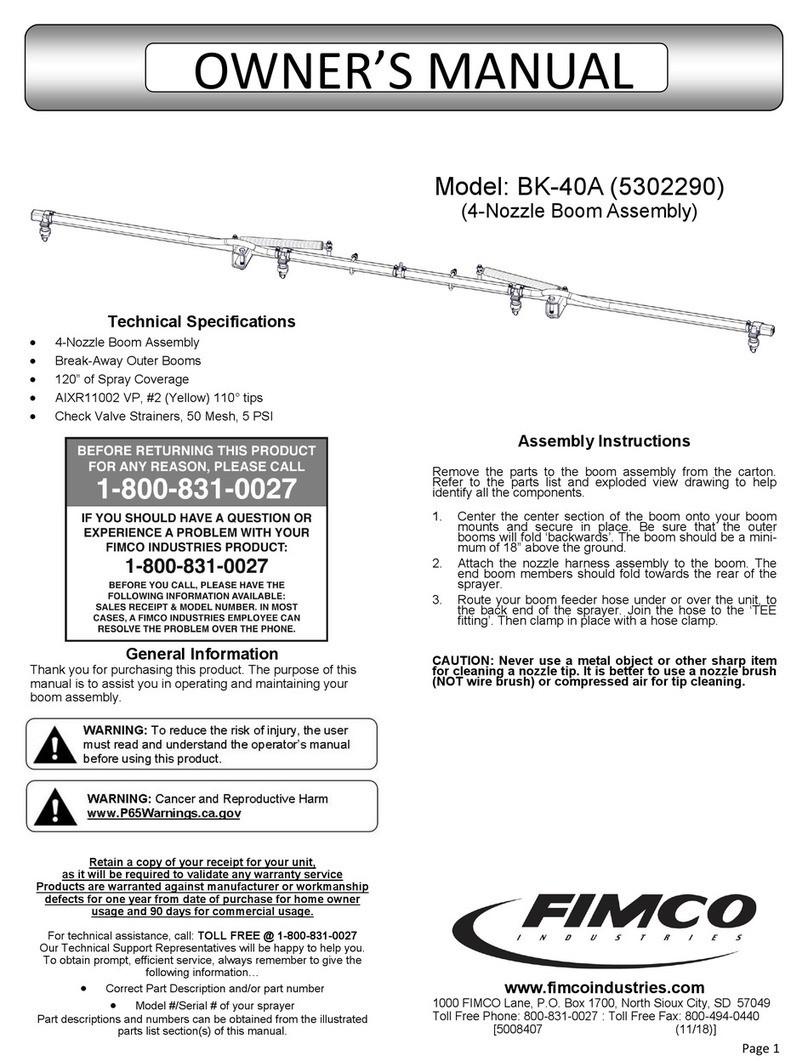 Fimco BK-40A owner's manual