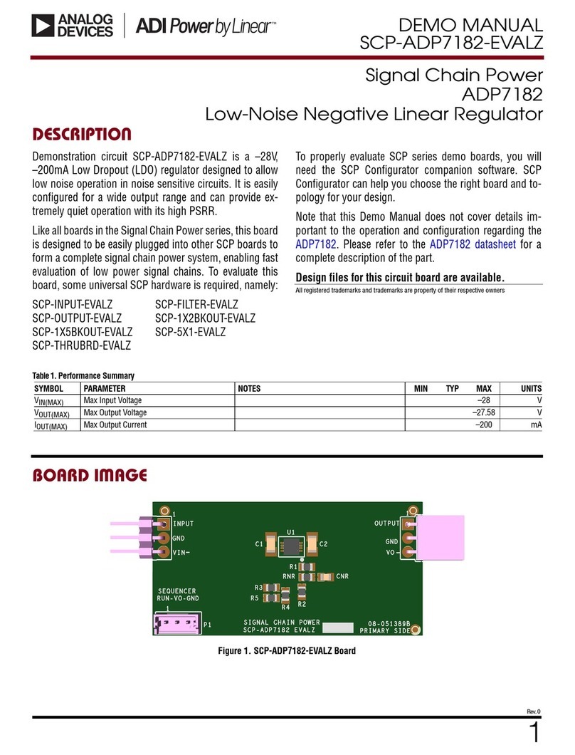 Linear ADI Power SCP-ADP7182-EVALZ Demo Manual