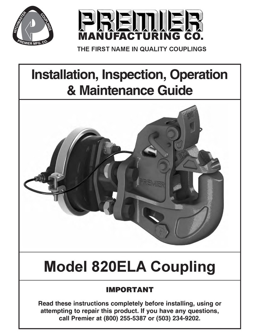 Premier Manufacturing Co. 820ELA Installation, Inspection, Operation & Maintenance Guide Premier Manufacturing Co. 820ELA Installation, Inspection, Operation & Maintenance Guide