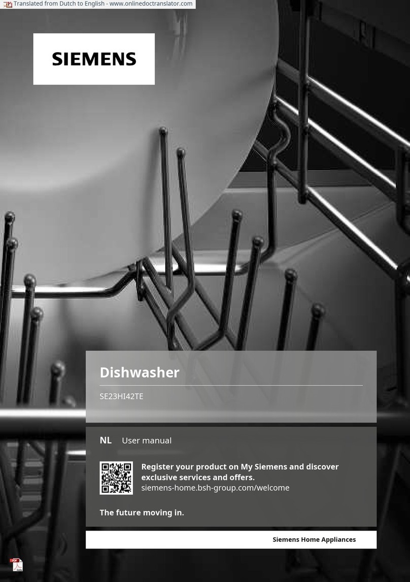 Siemens SE23HI42TE User manual